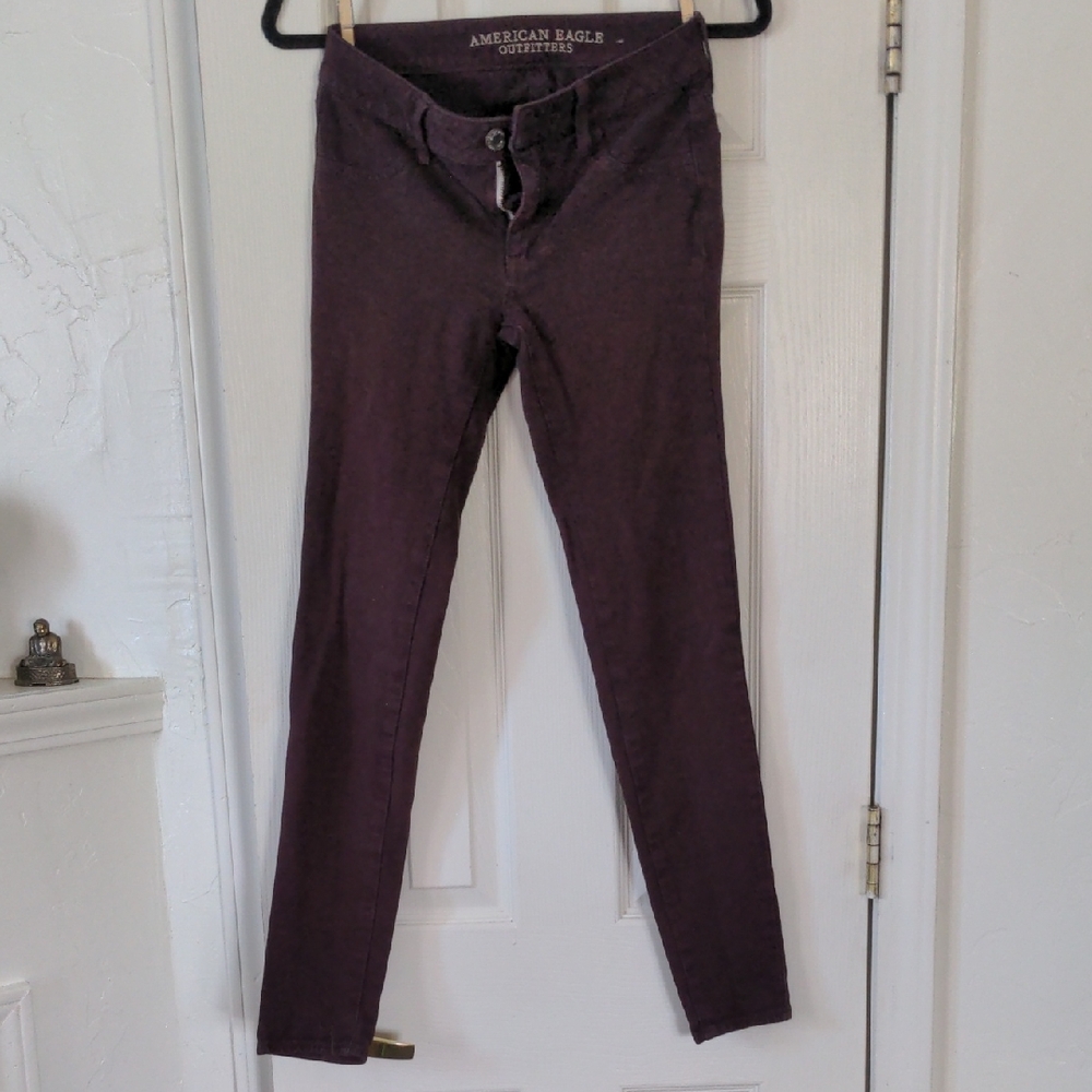 American Eagle Outfitters Purple Skinny Jeans